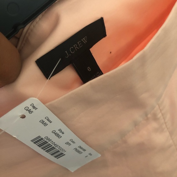 J. CREW LIGHT PINK BOW TIE WAIST POPLIN SHORTS - NWT! - Picture 7 of 9